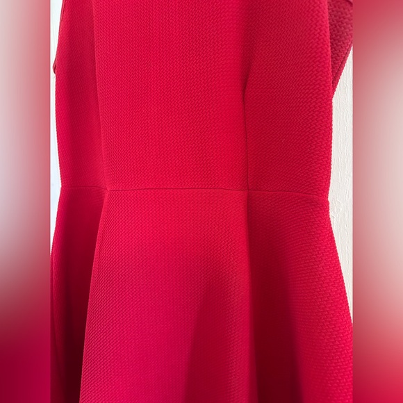 UK2LA Formal Party Wedding Guest Simple Midi Red Dress Size US XL - Picture 5 of 7